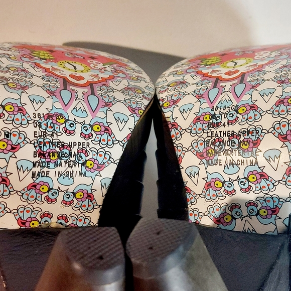 Irregular Choice Zubes black & wooden heels, EU41, circa 2010, never worn - Picture 11 of 14